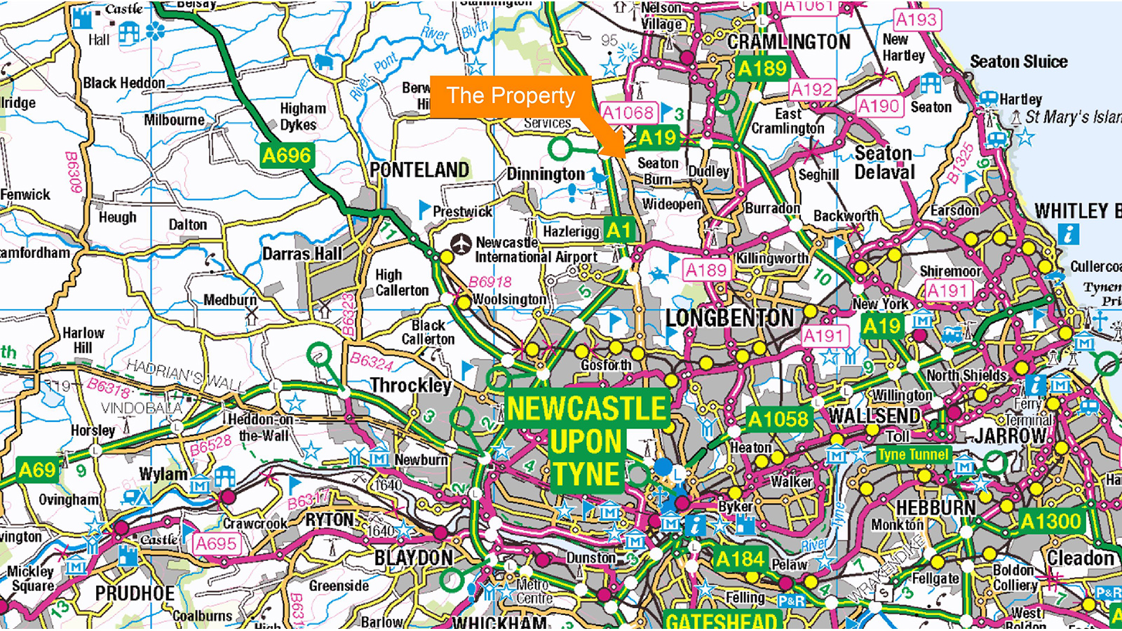 A Z Map   Newcastle 